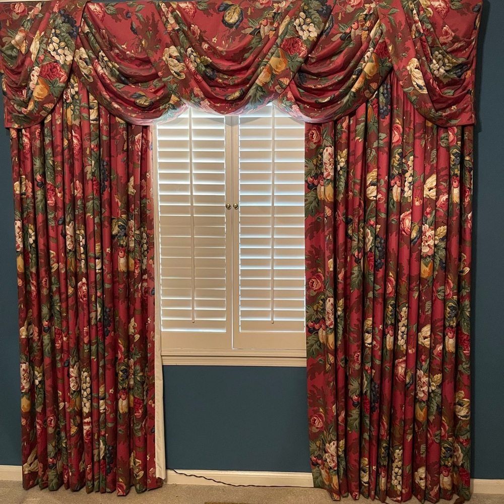 Custom draperies by Norman of Salisbury